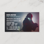 Carte De Visite Portrait de pompier, pompier (Devant)