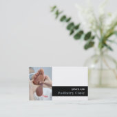 Carte De Visite Portrait de soins du pied, Clinique de podiatrie,  (Debout devant)