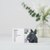 Carte De Visite Portrait de Terrier d'écossais (Debout devant)