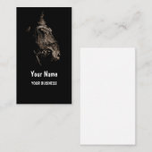 Carte De Visite Portrait de tête de cheval (Devant / Derrière)