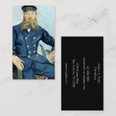 Carte De Visite Portrait de Van Gogh | du facteur Joseph Roulin (Devant / Derrière)