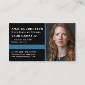 Carte De Visite Portrait d'entreprise Couleurs personnalisées (Devant)