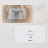 Carte De Visite Portrait du cheval blanc (Devant / Derrière)