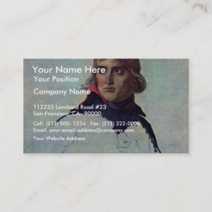 Carte De Visite Portrait du Général Napoleon Bonaparte par David