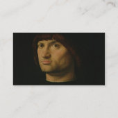 Carte De Visite Portrait d'un homme, ou le Condottiere, 1475 (Dos)