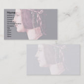 Carte De Visite Portrait D'Une Dame, Par Ambrogio De Predis (Devant / Derrière)