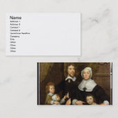 Carte De Visite Portrait d'une famille, probablement celui de (Devant / Derrière)