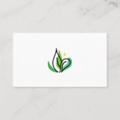 Carte De Visite Portrait et logo de cercle professionnel simple (Dos)