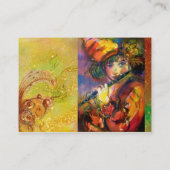 Carte De Visite PORTRAIT FLUTISTE / Mascarade vénitienne (Dos)