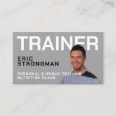 Carte De Visite Portrait image entraîneur personnel (Devant)