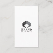 Carte De Visite Portrait & Logo photo professionnel moderne (Dos)