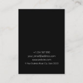 Carte De Visite Portrait noir et blanc (Dos)