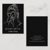 Carte De Visite Portrait noir et blanc (Devant / Derrière)