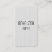 Carte De Visite Portrait professionnel de grain de bois #12 (Devant)