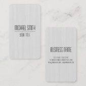 Carte De Visite Portrait professionnel de grain de bois #12 (Devant / Derrière)