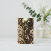 Carte De Visite Portrait sous-marin de haute qualité d'une pieuvre (Debout devant)