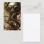 Carte De Visite Portrait sous-marin de haute qualité d'une pieuvre (Devant / Derrière)