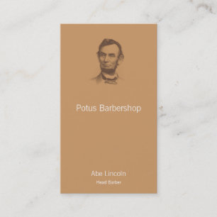 Carte De Visite Portrait vintage d'Abraham Lincoln