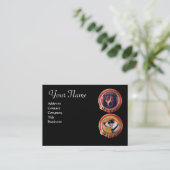 Carte De Visite PORTRAITS DE CHIEN MINIATURE, Vétérinaire vétérina (Debout devant)