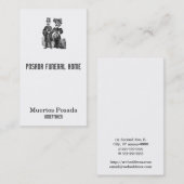 Carte De Visite Posada Skeleton couple (Devant / Derrière)