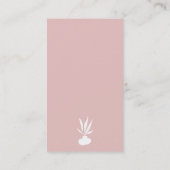 Carte De Visite Pose boho instructeur de yoga spirituel rose modif (Dos)