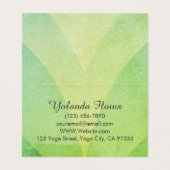 Carte De Visite Pose de guerrier Yoga (Intérieur déplié)