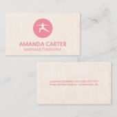 Carte De Visite Pose de guerrier Yoga (Devant / Derrière)