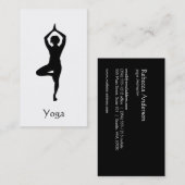 Carte De Visite Pose de yoga (Devant / Derrière)