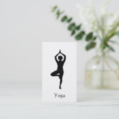 Carte De Visite Pose de yoga (Debout devant)
