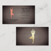 Carte De Visite pose de yoga (Devant / Derrière)