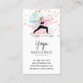 Carte De Visite *~* Pose de Yoga AP33 Chakra Spirituel Arc-en-ciel (Dos)