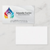 Carte De Visite Pose de yoga | Couleurs (Devant / Derrière)