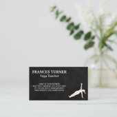 Carte De Visite Pose de yoga | Enseignant (Debout devant)