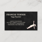 Carte De Visite Pose de yoga | Enseignant (Devant)