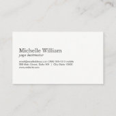 Carte De Visite Pose de Yoga Fleur Lotus moderne (Dos)