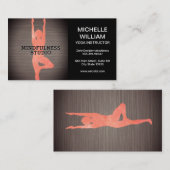 Carte De Visite Pose de yoga | Instructeur (Devant / Derrière)