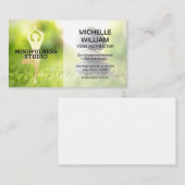 Carte De Visite Pose de yoga | Pierres équilibrées (Devant / Derrière)