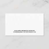 Carte De Visite Pose de yoga | Texture violette | Impression triba (Dos)