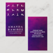 Carte De Visite Poses de yoga (Devant / Derrière)