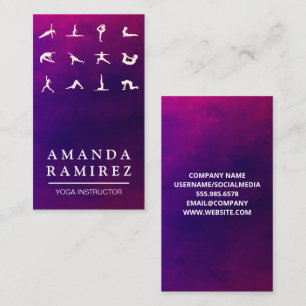 Carte De Visite Poses de yoga