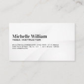 Carte De Visite Poses de yoga en couches (Dos)