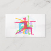 Carte De Visite Poses de yoga en couches (Devant)
