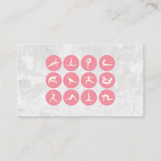 Carte De Visite Poses de yoga | Flexibilité d'étirement (Devant)