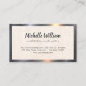 Carte De Visite Poses de yoga | Motif Mandala (Dos)