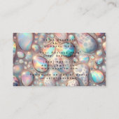 Carte De Visite Posh Luxury Opal Iridescent Style (Dos)