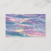 Carte De Visite Posh Luxury Opal Iridescent Style (Dos)
