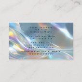 Carte De Visite Posh Luxury Opal Iridescent Style (Dos)
