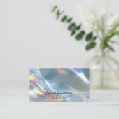 Carte De Visite Posh Luxury Opal Iridescent Style (Debout devant)