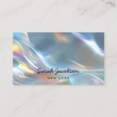 Carte De Visite Posh Luxury Opal Iridescent Style (Devant)