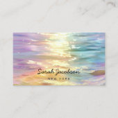 Carte De Visite Posh Luxury Opal Iridescent Style (Devant)